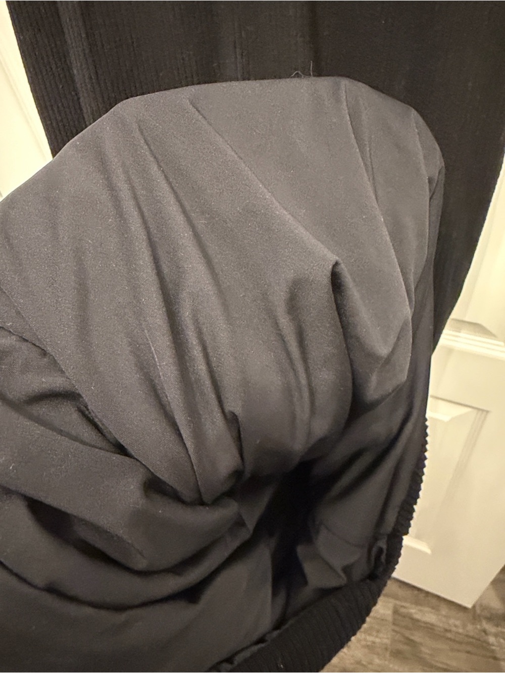 Klassy Network Black Ribbed Long-Sleeve Maxi Dress - Picture 4 of 4